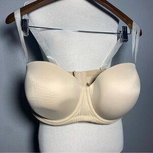 Cacique Underwire Support Lane Bryant Nude/ Tan  Bra size 44DD